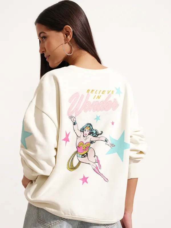 Wonder Woman Women Printed Sweatshirt