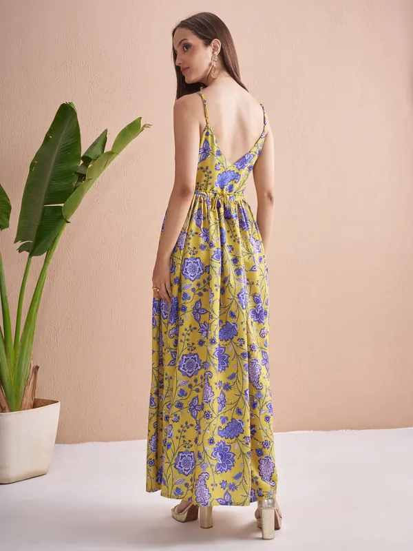 Printed Fit and Flare Dress