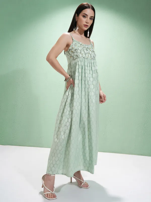 Embroidered Maxi Dress