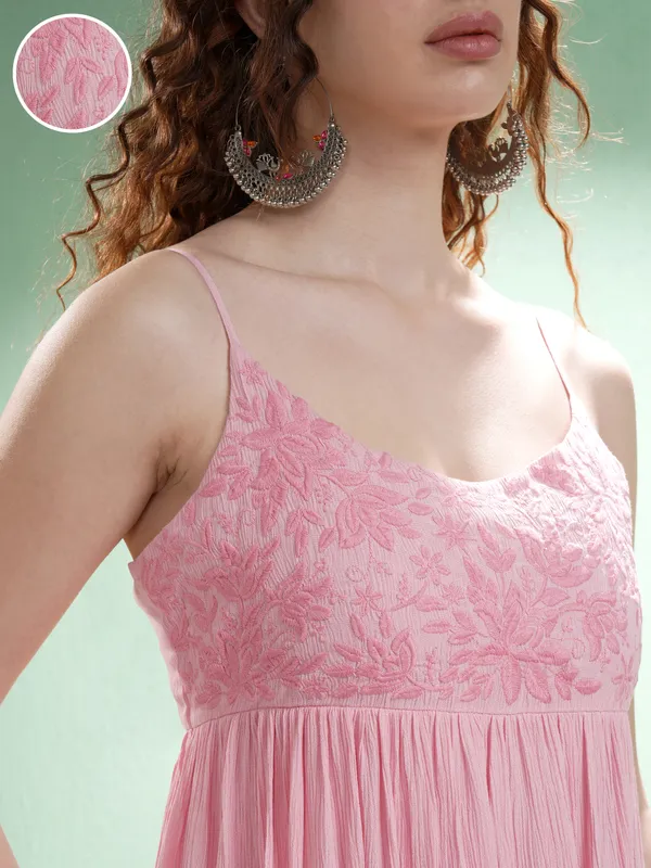 Embroidered Maxi Dress