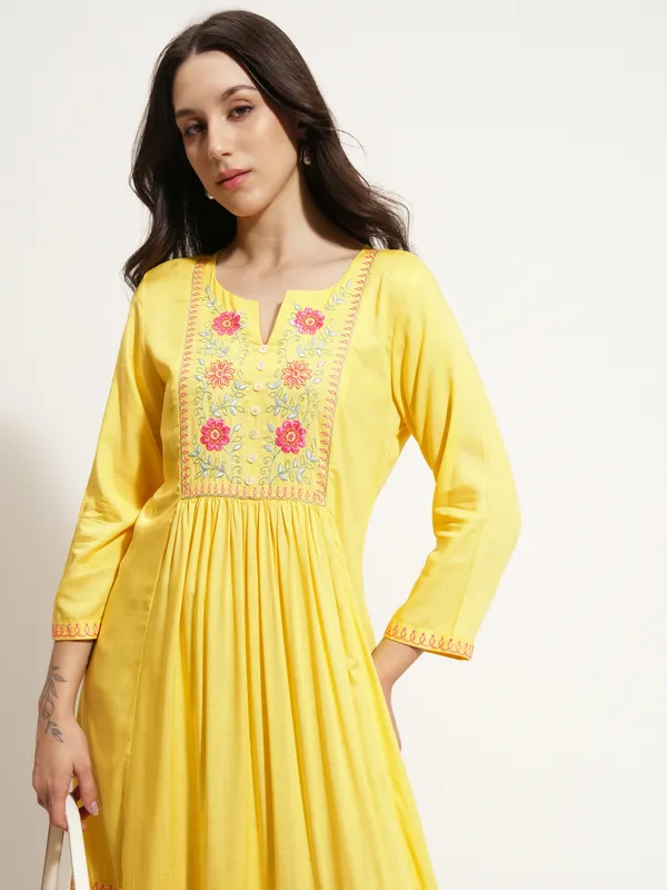 Embroidered Maxi Dress