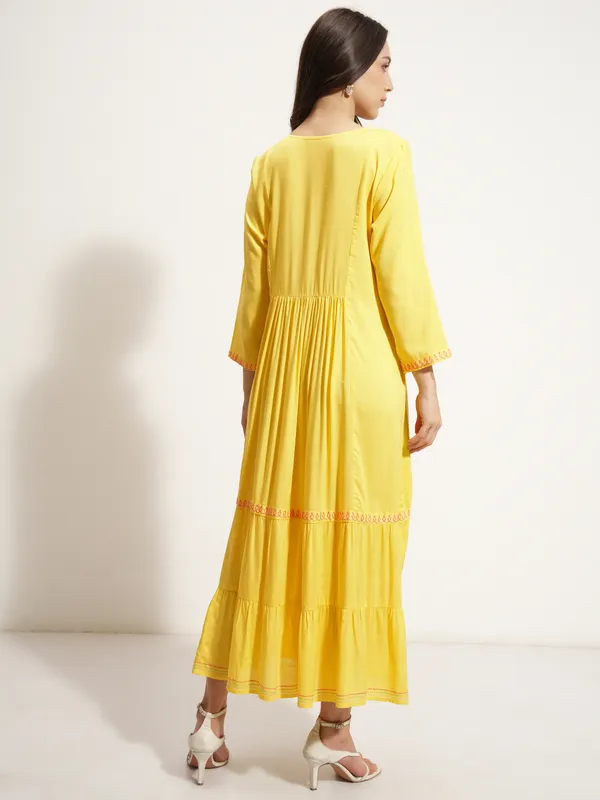 Embroidered Maxi Dress