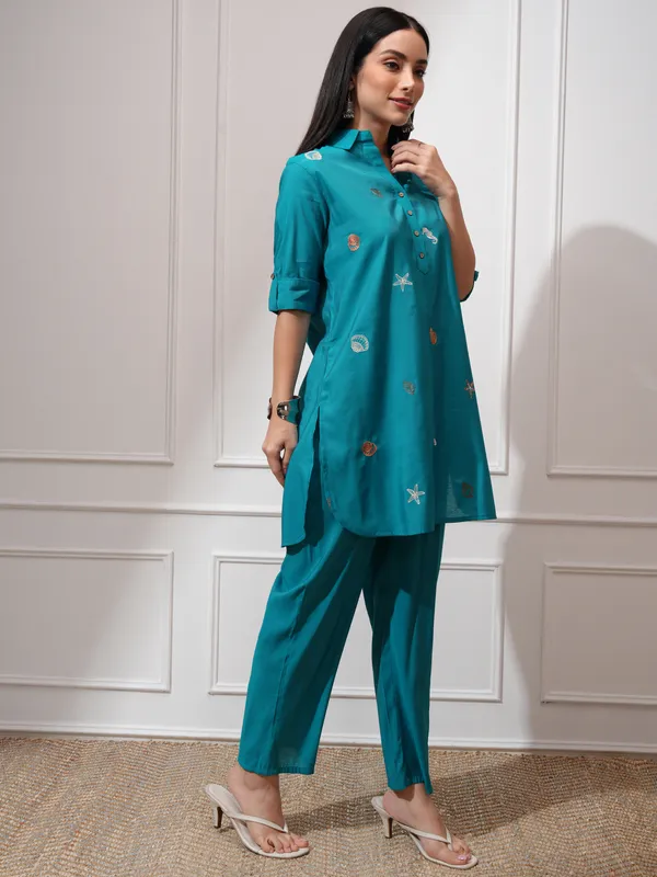 Women Tunic With Palazzos Co-Ords