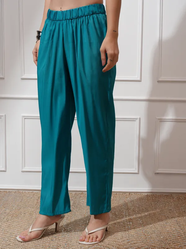 Women Tunic With Palazzos Co-Ords