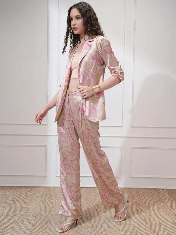 Women Blazer With Trouser Co-Ords