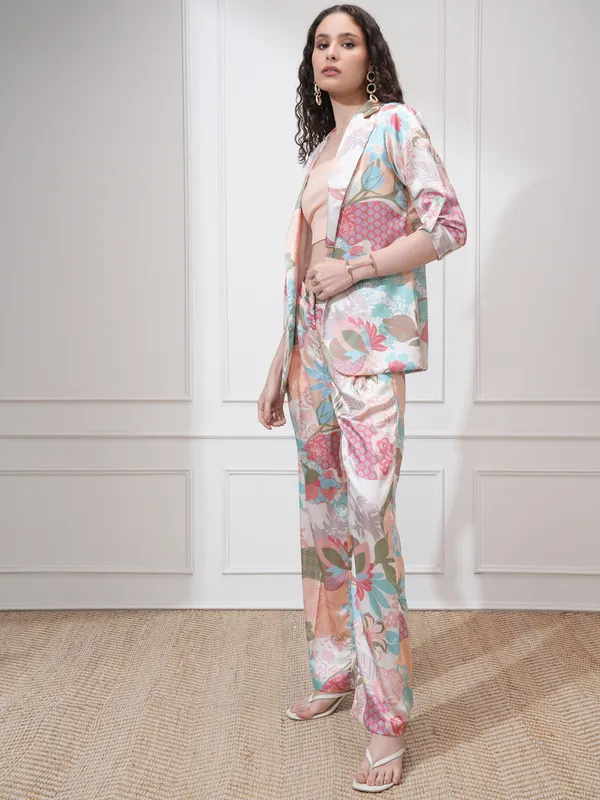 Women Blazer With Trouser Co-Ords