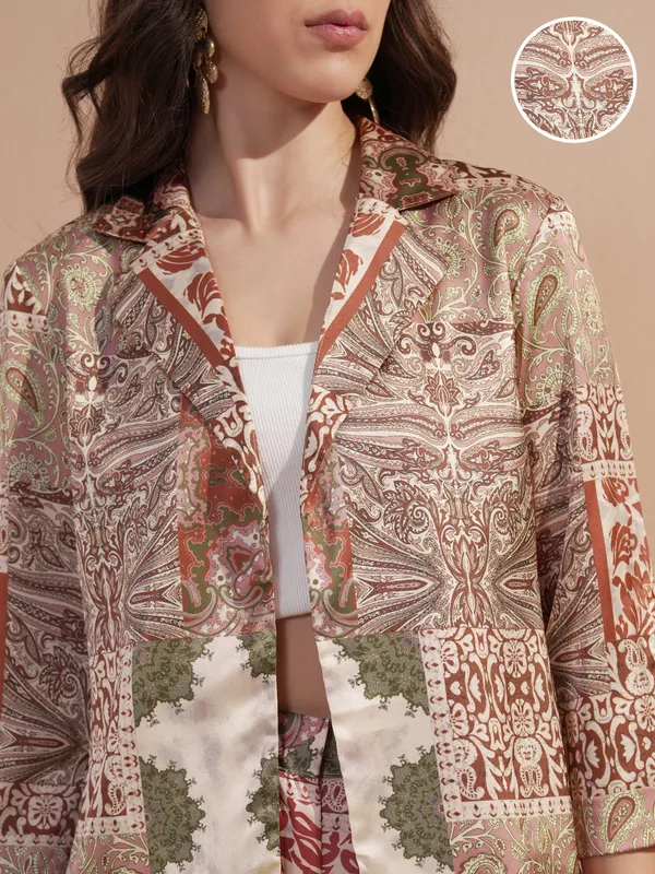 Women Blazer With Trouser Co-Ords