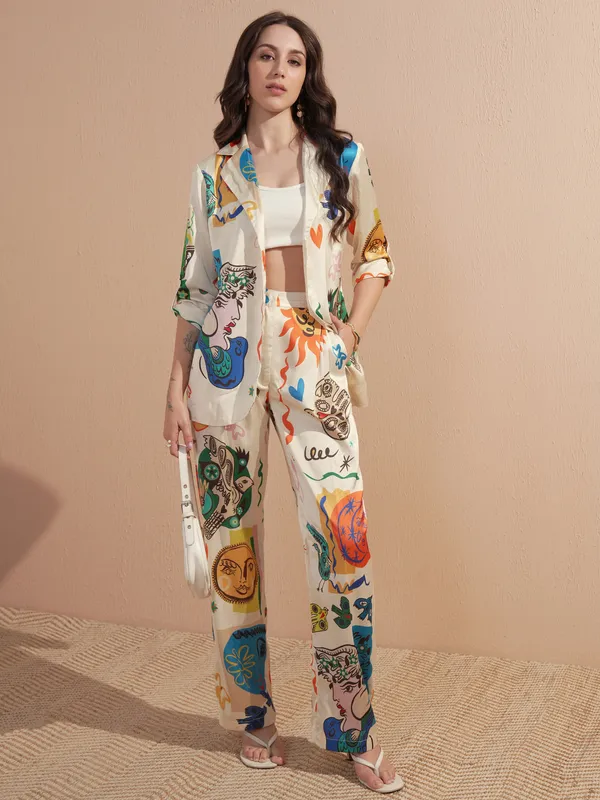 Women Blazer With Trouser Co-Ords