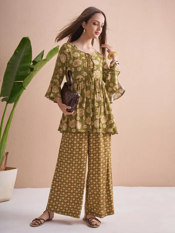 Women Top With Palazzos Co-Ords