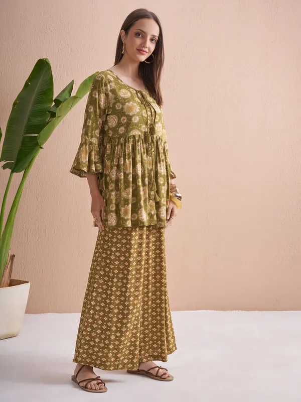 Women Top With Palazzos Co-Ords