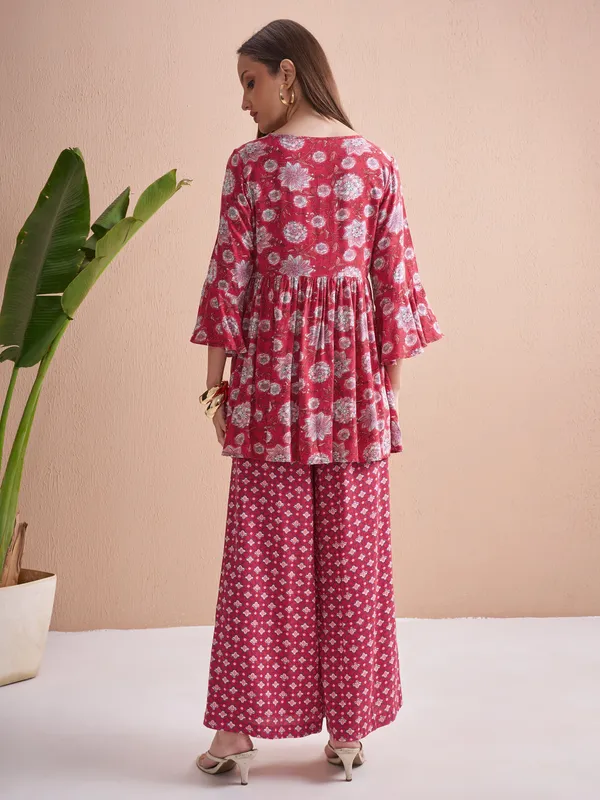 Women Top With Palazzos Co-Ords