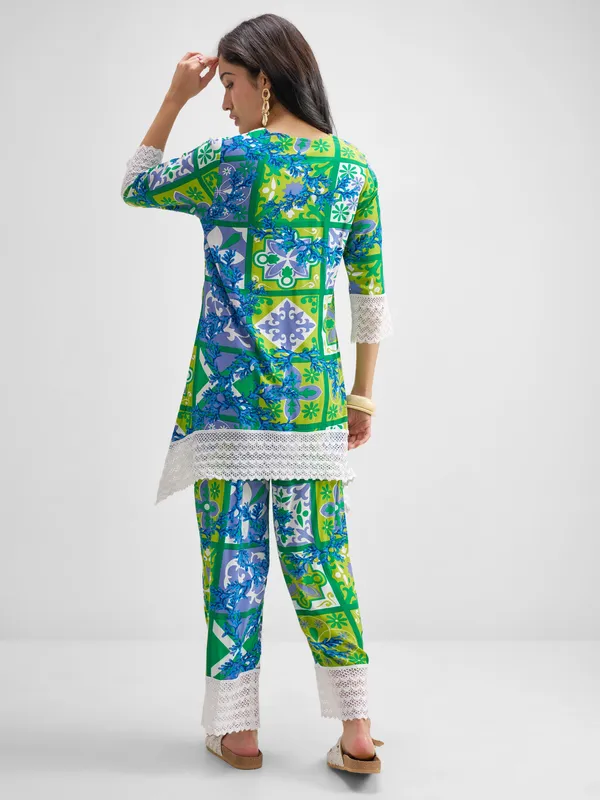 Vishudh Women Multi Top With Trouser Co-Ords