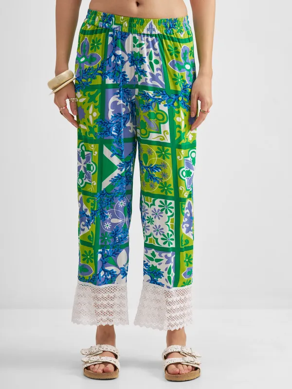 Vishudh Women Multi Top With Trouser Co-Ords