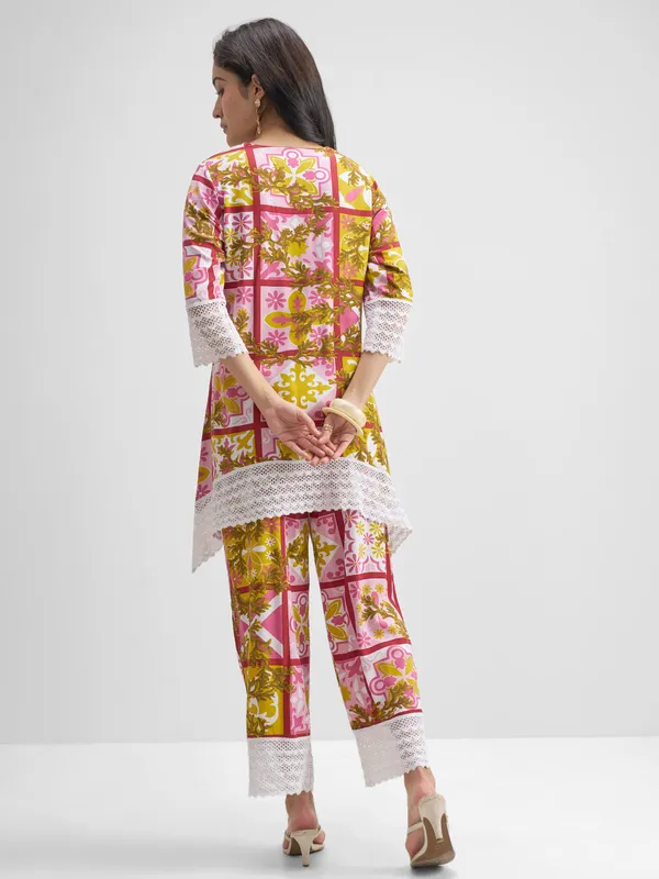 Vishudh Women Multi Top With Trouser Co-Ords