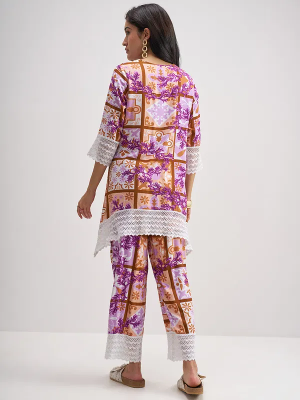 Vishudh Women Multi Top With Trouser Co-Ords
