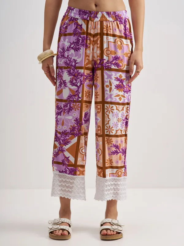 Vishudh Women Multi Top With Trouser Co-Ords