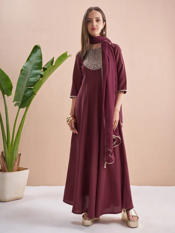 Embroidered Maxi Dress