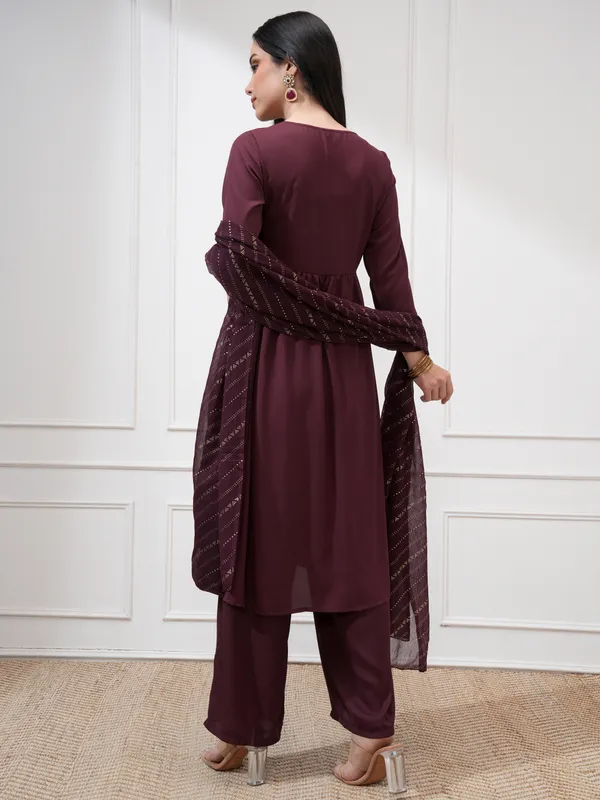 Women Kurta With Palazzo And Dupatta
