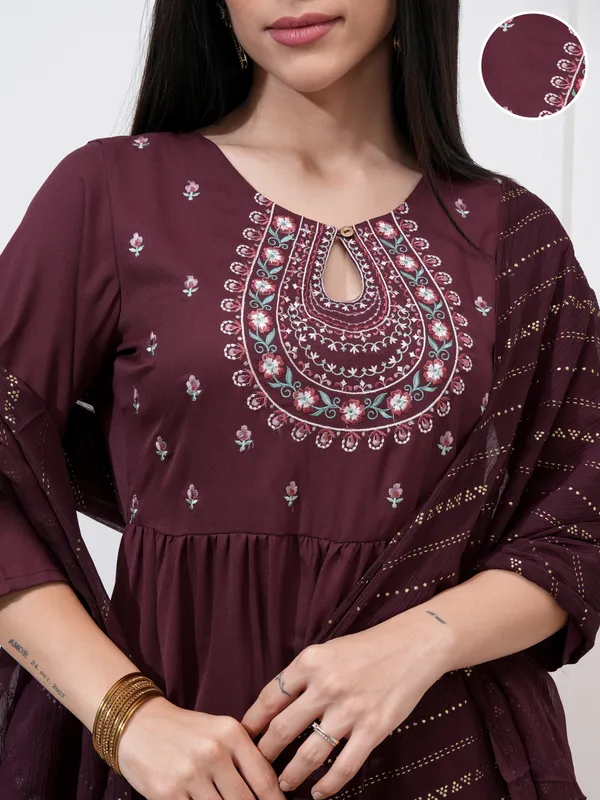 Women Kurta With Palazzo And Dupatta