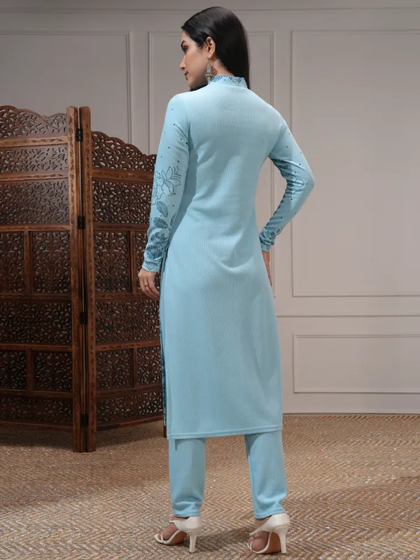 Vishudh Women Blue Women Kurta With Trousers