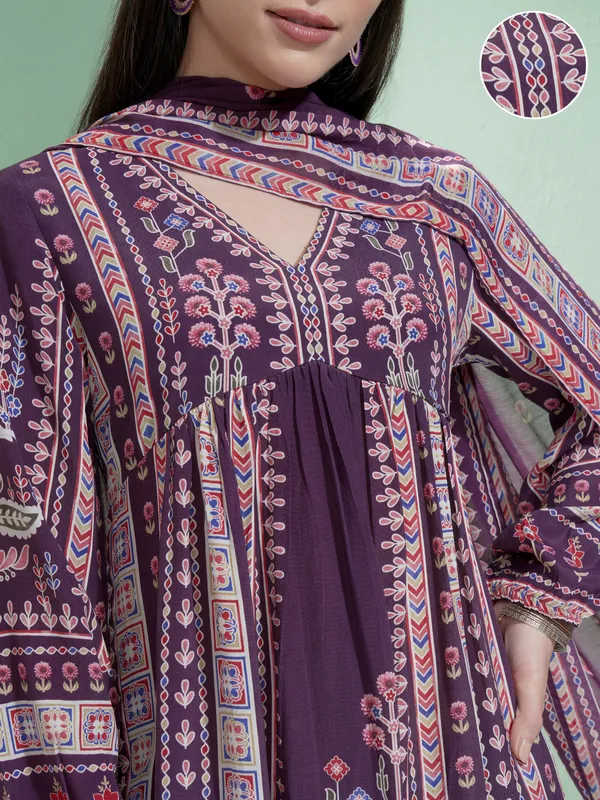 Women Kurta With Trousers & Dupatta