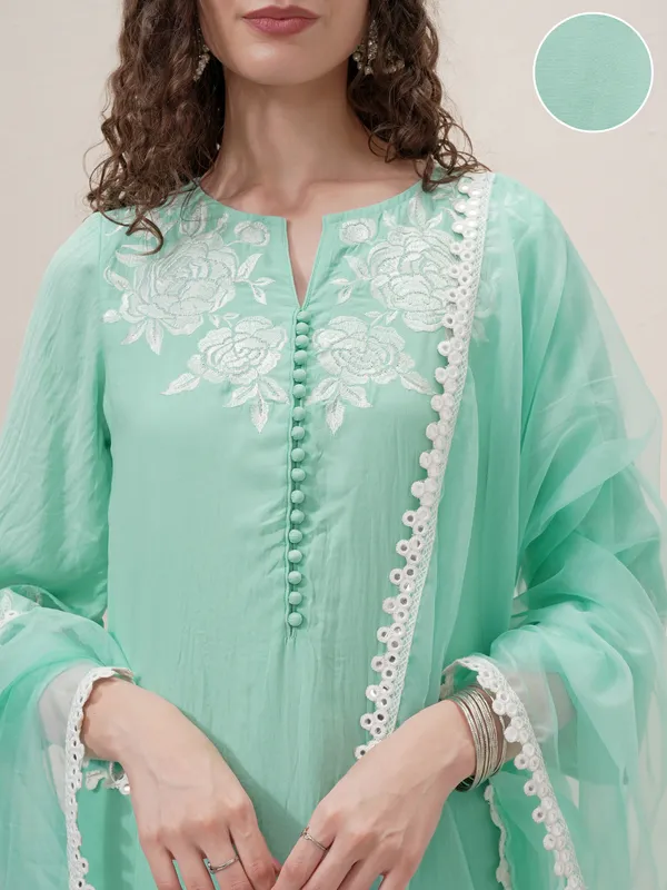 Women Kurta With Trouser And Dupatta
