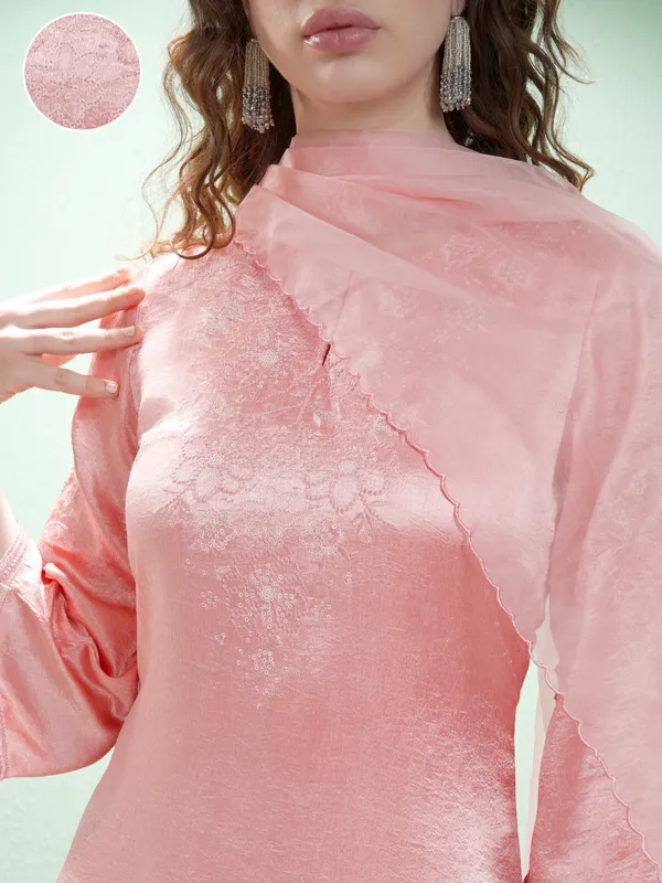 Women Kurta With Trousers & Dupatta