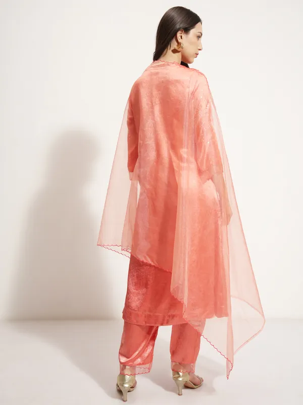 Women Kurta With Trouser And Dupatta