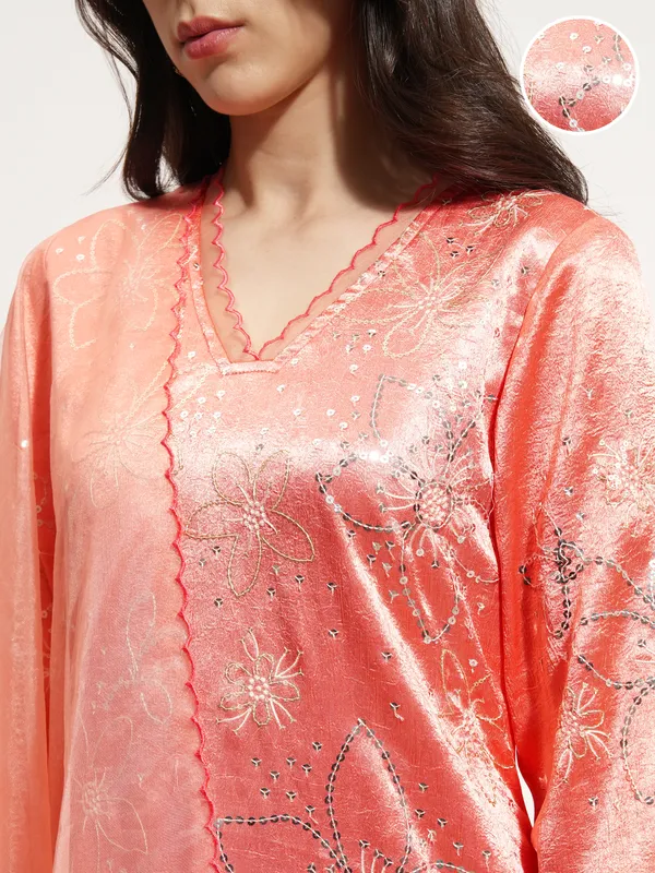 Women Kurta With Trouser And Dupatta