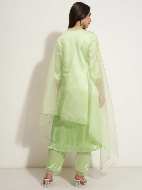 Women Kurta With Trouser And Dupatta