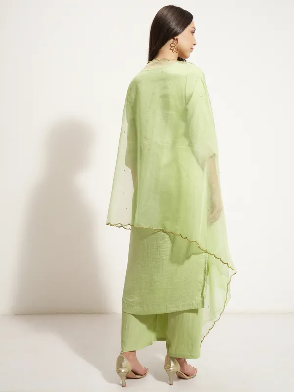 Women Kurta With Trouser And Dupatta