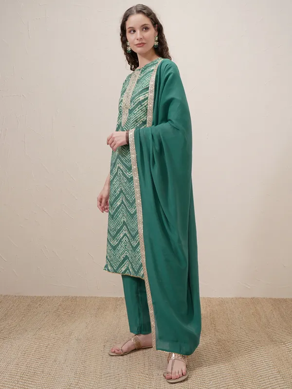 Women Kurta With Trouser And Dupatta