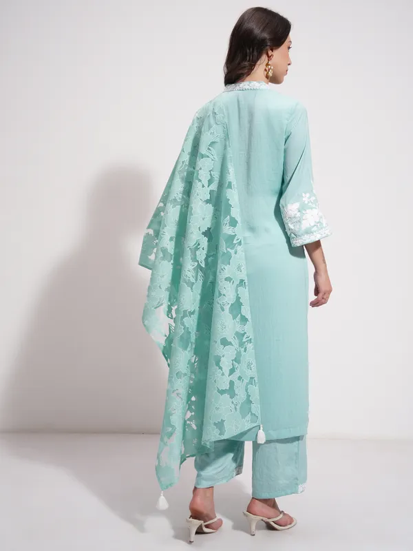 Women Kurta With Trouser And Dupatta