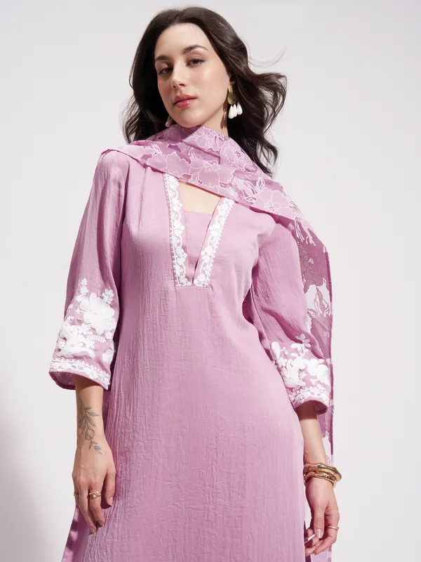 Women Kurta With Trouser And Dupatta