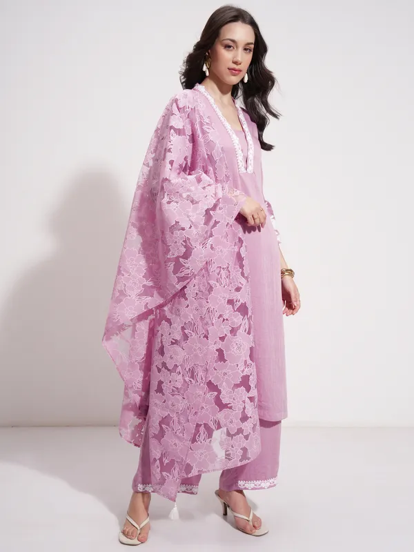 Women Kurta With Trouser And Dupatta