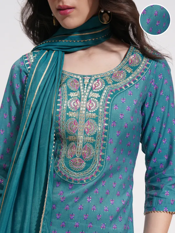 Women Kurta With Trouser And Dupatta