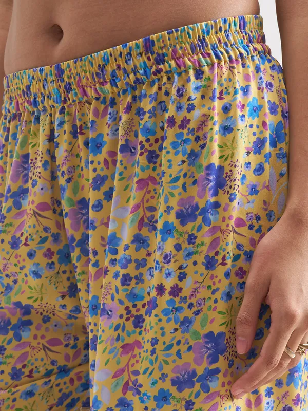 Vishudh Women Multi Printed Kurta With Sharara And Dupatta