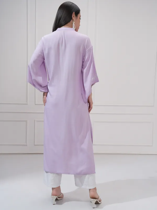 Embroidered A-Line Kurta