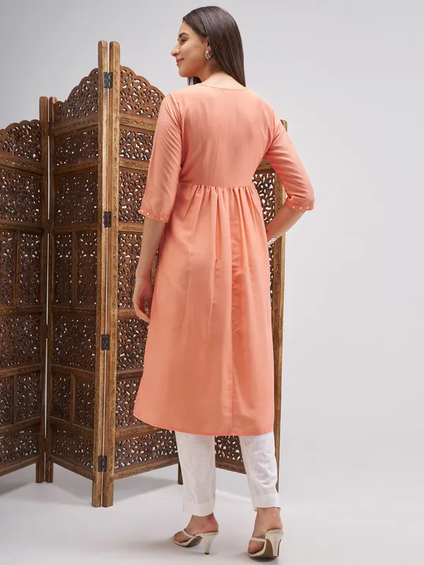 Embroidered Straight Kurta