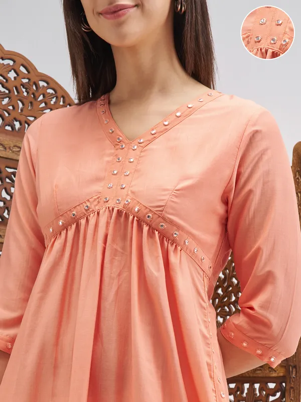 Embroidered Straight Kurta