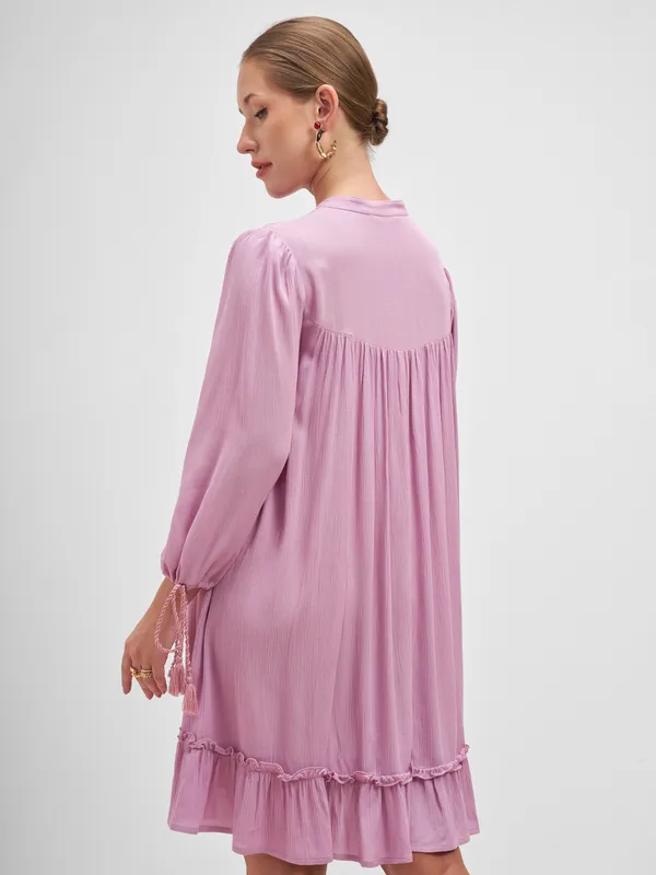 Embroidered A-Line Dress