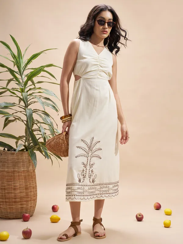 Embroidered Maxi Dress