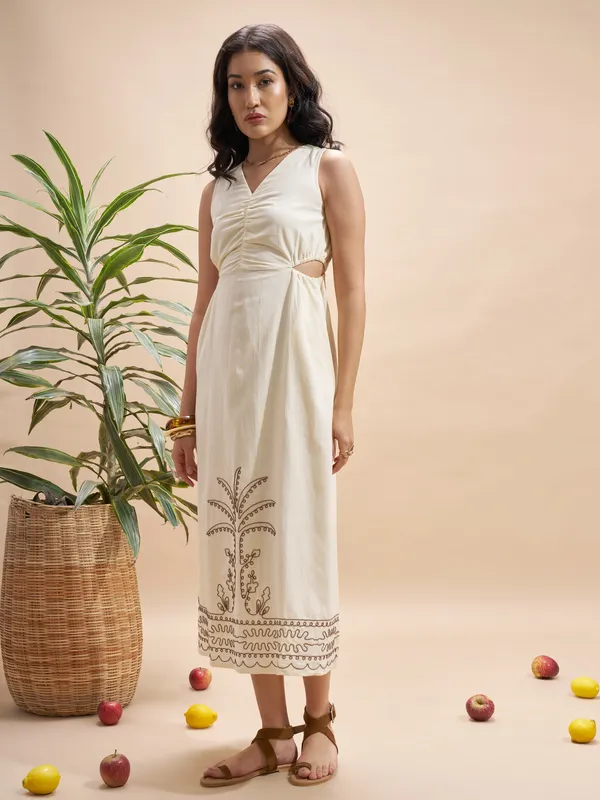 Embroidered Maxi Dress