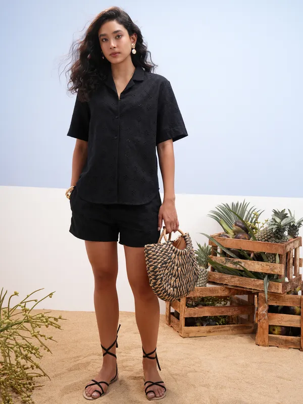 Women Shirt With Shorts Co-Ords