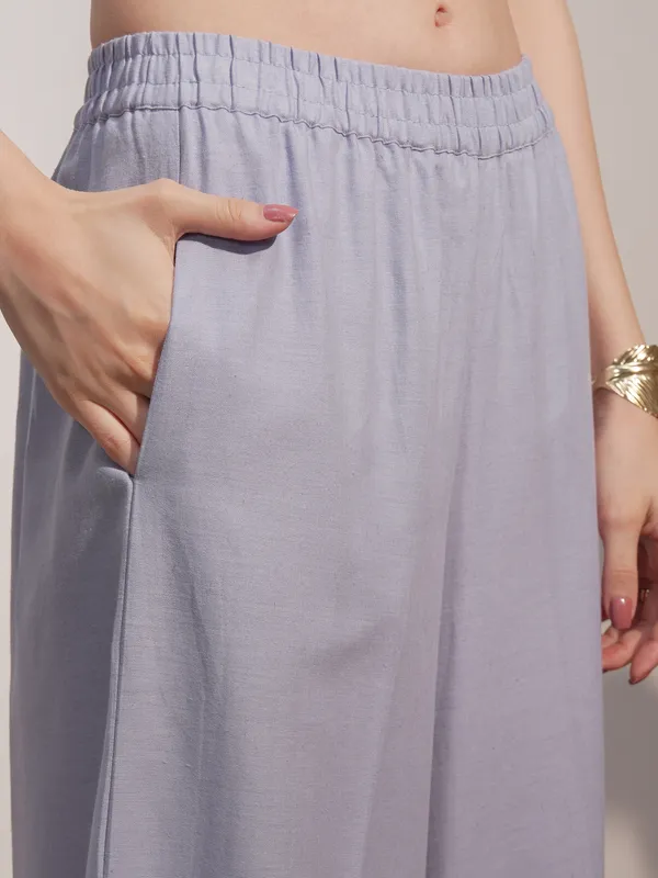 Vara By Vishudh Women Blue Top With Trouser