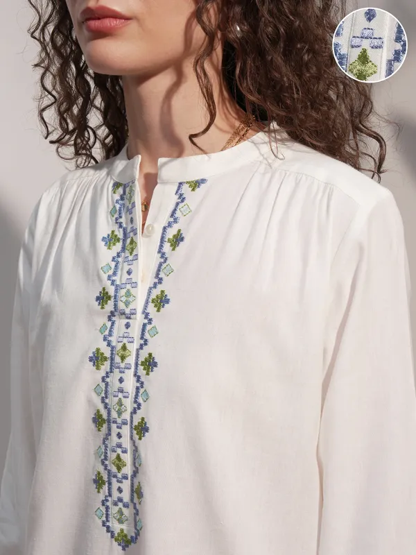 Embroidered Straight Kurta