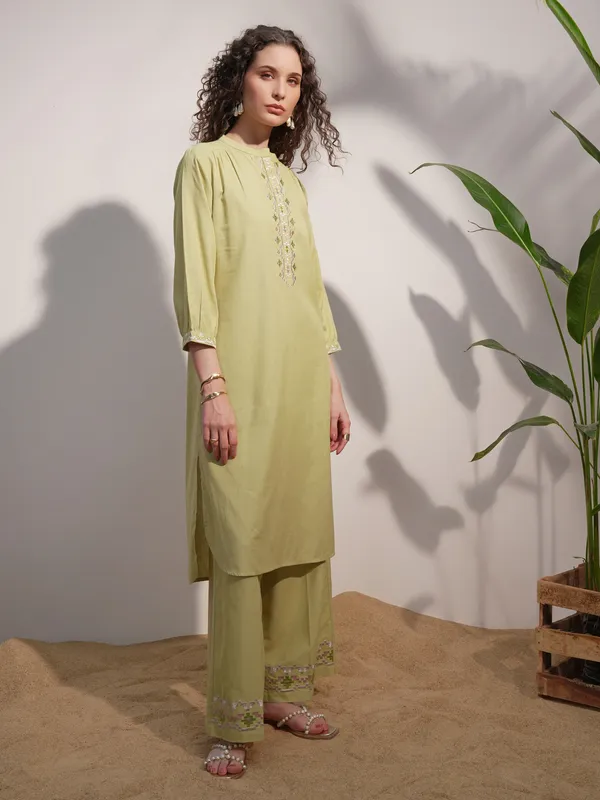 Embroidered Straight Kurta
