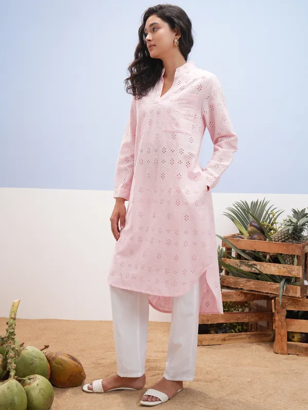 Embroidered Straight Kurta