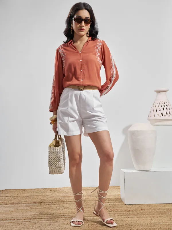 Embroidered Regular Top