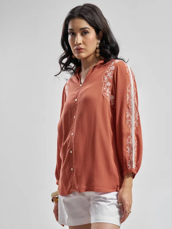 Embroidered Regular Top